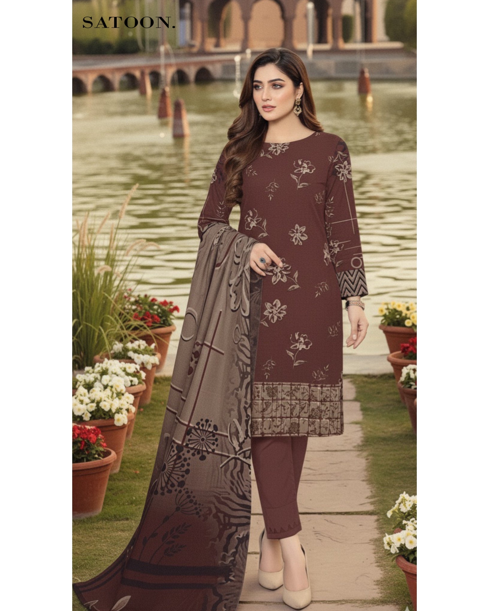 Ember Weave | 3-Piece Unstitched Khaddar